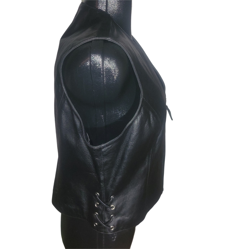 Wilsons Leather Black Vest - Picture 3 of 6